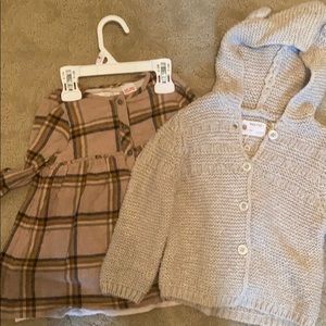 Kids dress and cardigan